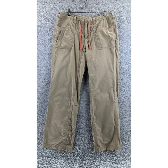The North Face Pants - The North Face Womens 10 Regular Hiking Pants Tan Khaki Ripstop Drawstring Cargo